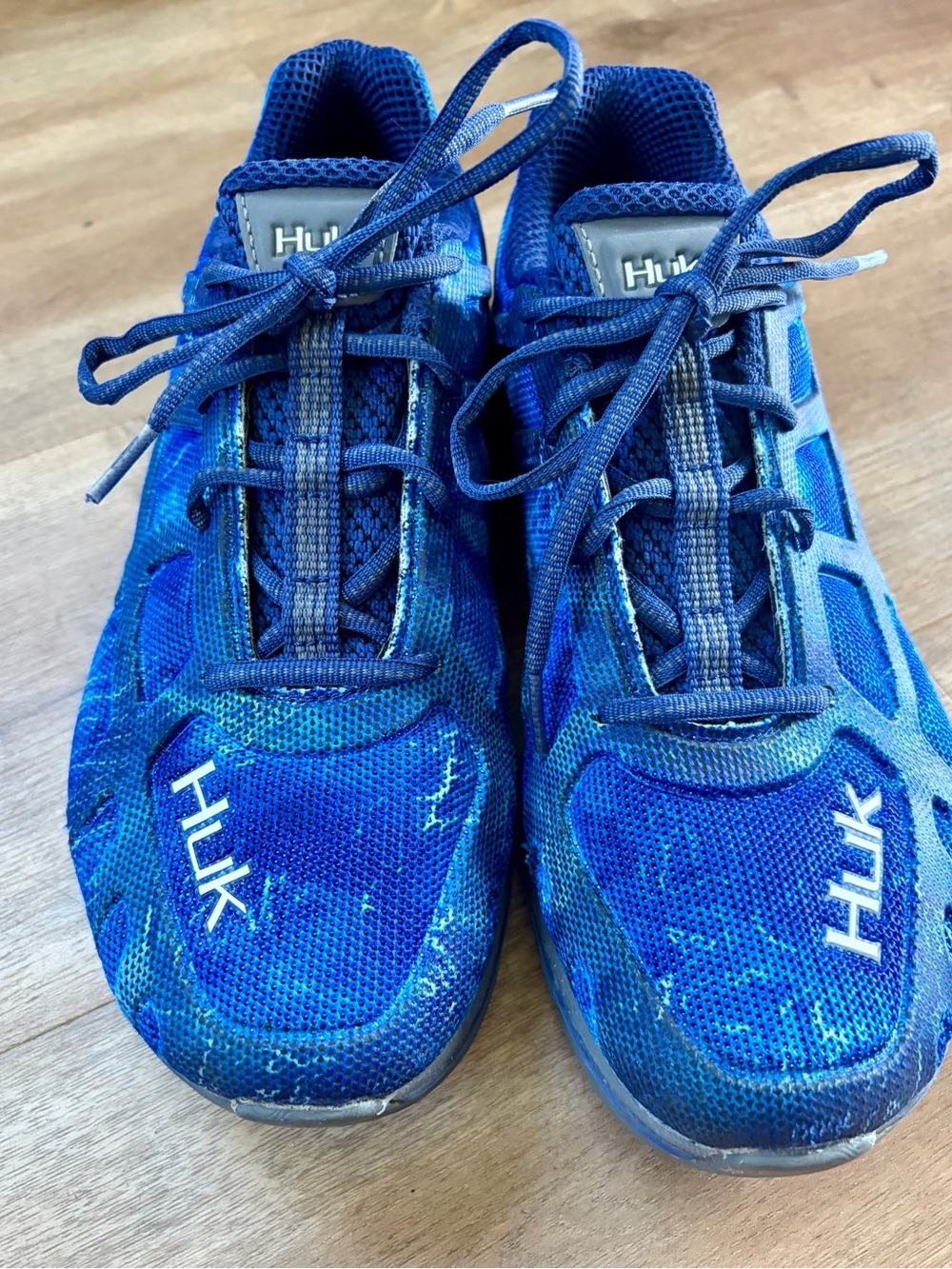 Huk Men’s Royal Blue Mesh Sneakers with Navy Accents